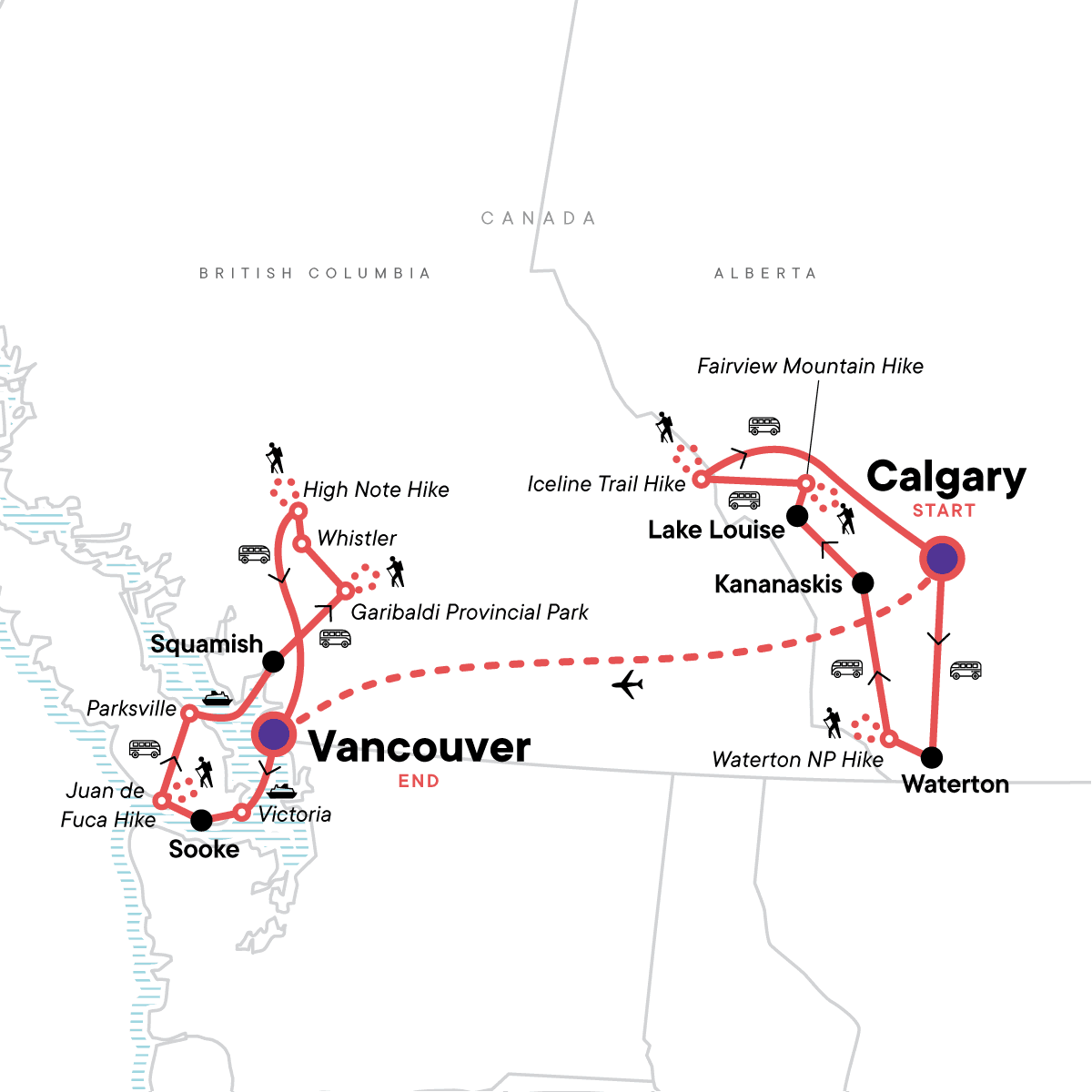 Calgary/Waterton Lakes