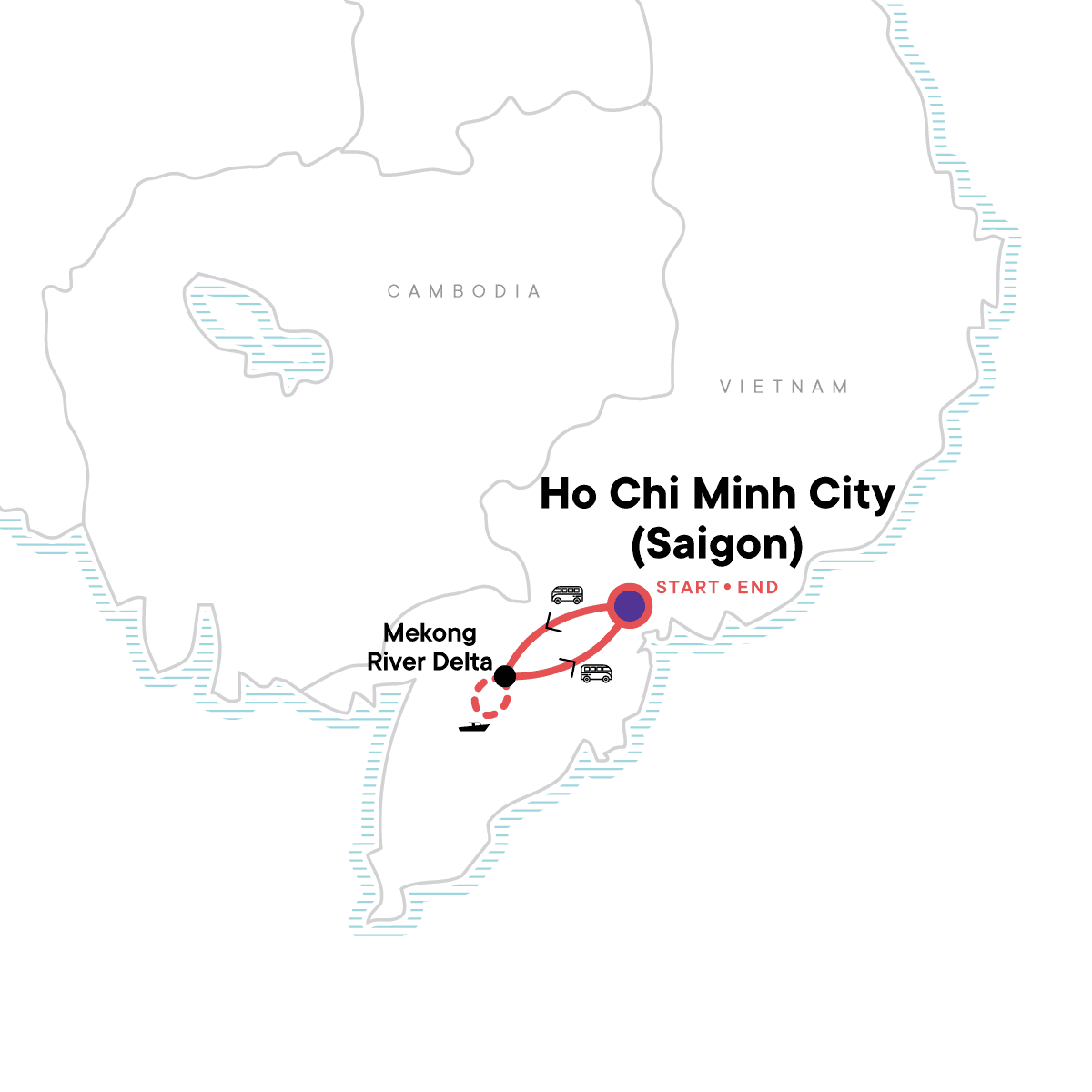 Ho Chi Minh City/Mekong River