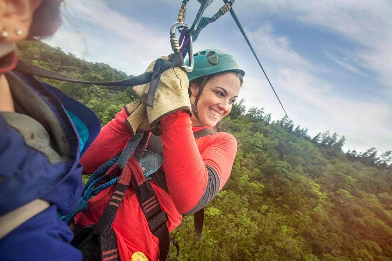 Zip-lining and adventure activities